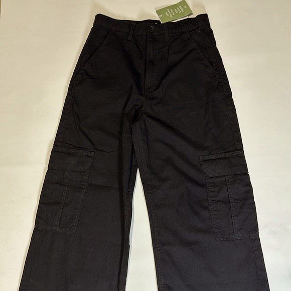 H&M WIDE-LEG CARGO PANTS - Picture 2 of 4